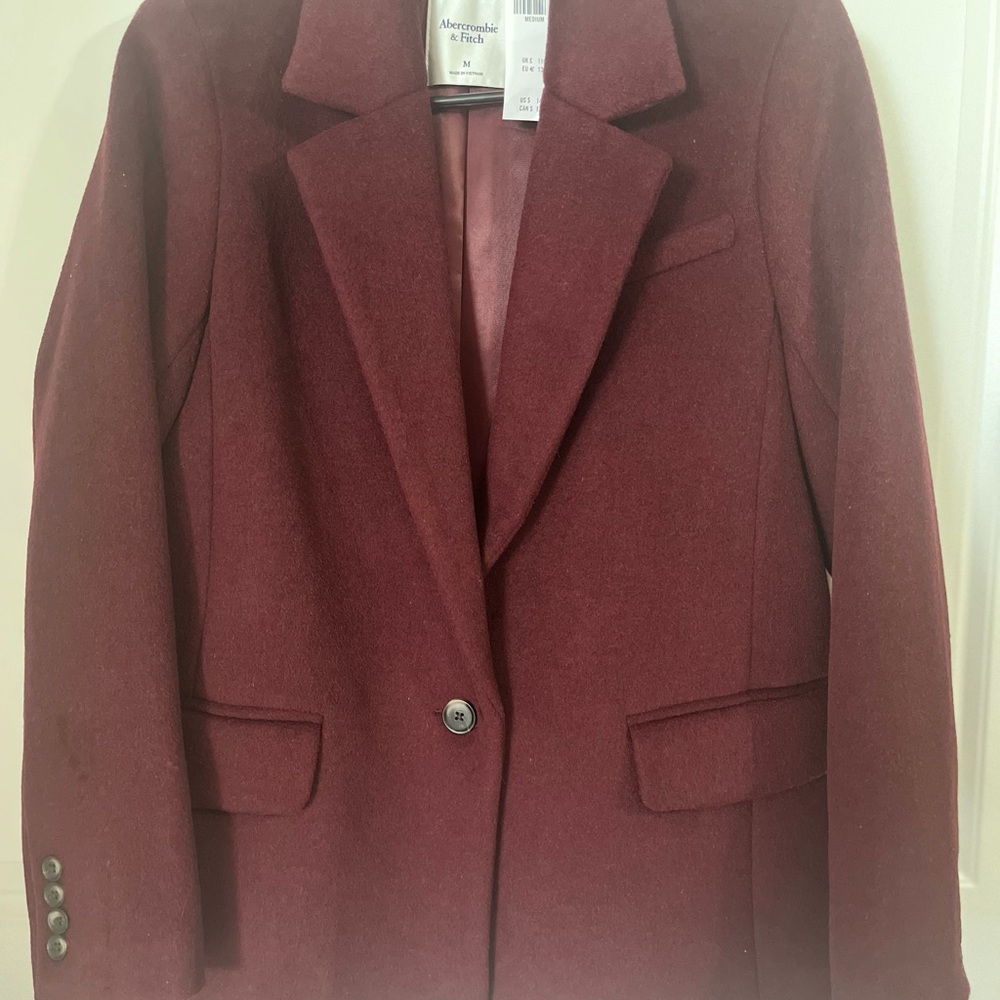 Abercrombie & Fitch Burgundy Blazer